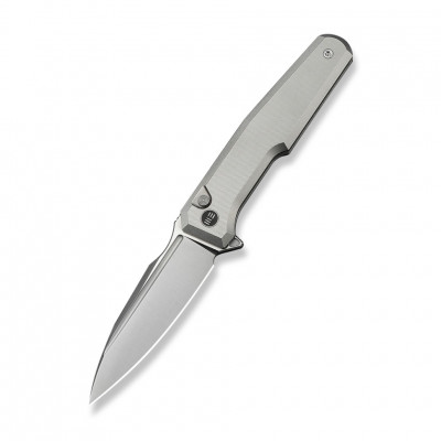 Ніж складаний туристичний Weknife Dressytak (8.6 см) Bohler M390 / Titanium сірий