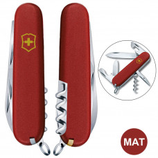 Складаний ніж Victorinox SPARTAN MAT червоний матовий лак з жовт.лого