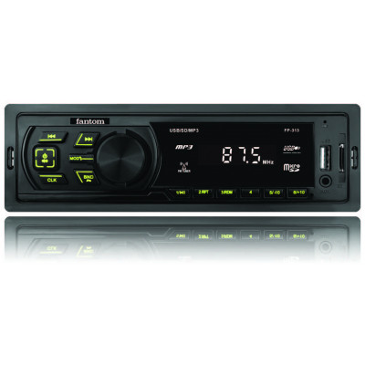 Автомагнитола FANTOM FP-313 Black/Green