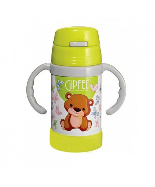 GIPFEL Вакуумний термос з подвійними стінками CONTO 12,5х16, 3см 260мл Колір ясно-зелений Матеріал: S/S #304 (18/8) 8136 GIPFEL