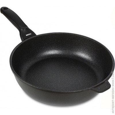 Сотейник BLACKPLUS діам. 28 см, ручка бакелітова 00104BP/28PN RISOLI