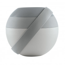 Ланч бокс для салату сірий, з акумулятором холоду і столовими приладами 100100162 GUZZINI