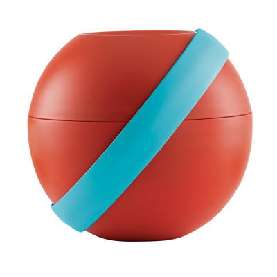 Ланч бокс для салату червоний, з акумулятором холоду і столовими приладами 100101164 GUZZINI