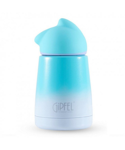GIPFEL Термос вакуумний GATTA 300мол. Матеріал: нержавіюча сталь 18/8, пластик, силікон. Колір: бірюзовий градієнтний 8355 GIPFEL