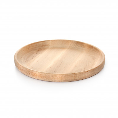 Тарілка дерев`яна кругла d 20.5 см mz730408 MAZHURA