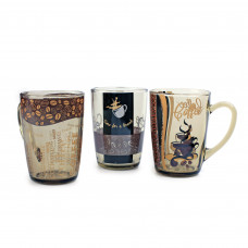 Чашка 330 мл. "White coffe", декорована димна mz731498 MAZHURA