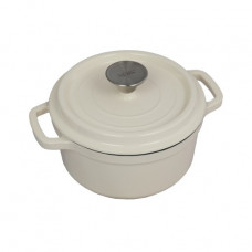 Каструля чавунна 24 см Tierra кремова 830362 NOIS