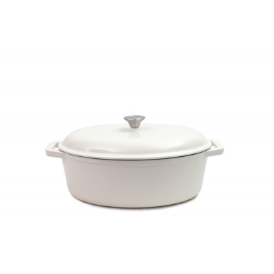 Каструля чавунна овальна 36x26,5 см Tierra кремова 830614 NOIS Каструля чавунна овальна 36x26,5 см Tierra кремова 830614 NOIS