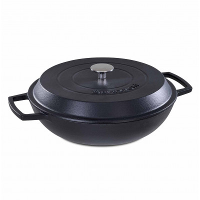 Каструля низька з кришкою Ghisa 30 см, 3,5 л 80300403085 BARAZZONI Каструля низька з кришкою Ghisa 30 см, 3,5 л 80300403085 BARAZZONI