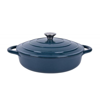 Каструля чавунна кругла 28 см Tierra синя 830025 NOIS