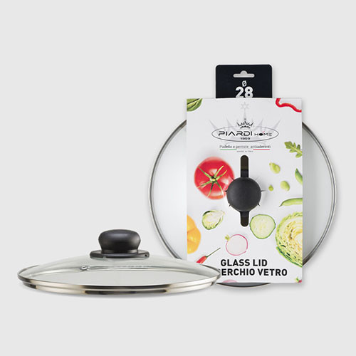 Кришка з чорною ручкою Coperchi Carded 16 см COPV16ACCFAS PIARDI HOME