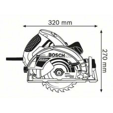 Пила дискова Bosch GKS 65 GCE в коробці (0601668900)