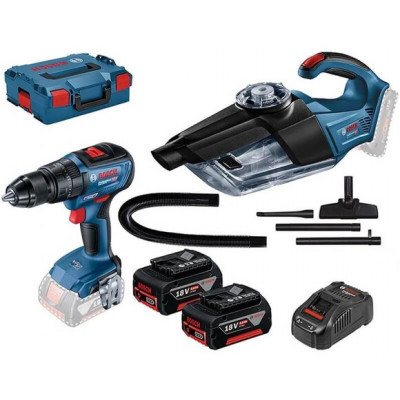 Набір акумуляторних інструментів Bosch GSB 18V-50 + GAS 18V-1 (0615990M44)