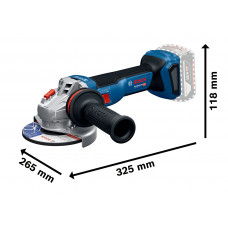 Акумуляторна кутова шліфмашина Bosch GWS 18V-11 (06019N4100) (без АКБ та ЗП)