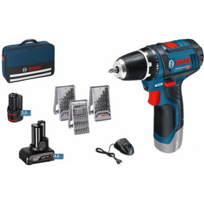Акумуляторний дриль-шурупокрут Bosch GSR 12V-15 Set Professional (0615990G6L)