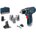 Акумуляторний дриль-шурупокрут Bosch GSR 12V-15 Set Professional (0615990G6L)