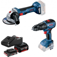 Набір акумуляторних інструментів Bosch GWS180-LI + GSB 18V-50 (0615990M8S)