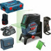Лазерний нівелір Bosch GCL 2-50 CG + RM 2 (12 V) + стельова кліпса + L-Boxx (0601066H00)