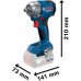 Акумуляторний ударний гайкокрут Bosch GDS 18V-350 (06019M5020) (без АКБ та ЗП)