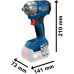 Акумуляторний ударний гайкокрут Bosch GDS 18V-350 (06019M5020) (без АКБ та ЗП)