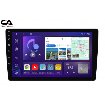 Мультимедіа CraftAudio QMS-108128 Android13 QLED 8+128Gb 10"