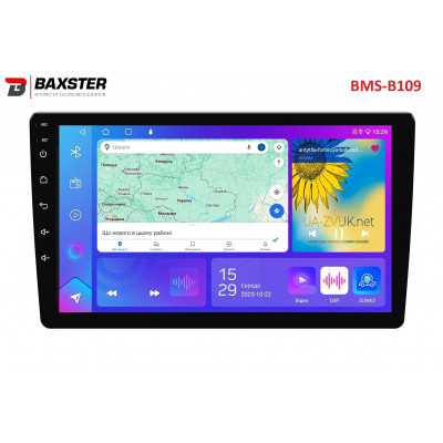 Мультимедійний центр Baxster BMS-B109 Android 10 IPS 2+32Gb 9"