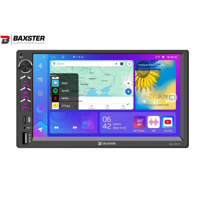 Мультимедіа 2-DIN Baxster BMS-B2501 Android 13 4/64 DSP