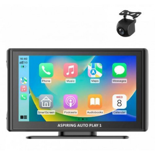 Монітор Aspiring Auto Play 1, Magnet, CarPlay, Android auto