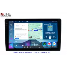 Мультимедійний центр Qline AMR-1046v6 Android 13 QLED 4+64Gb 10"