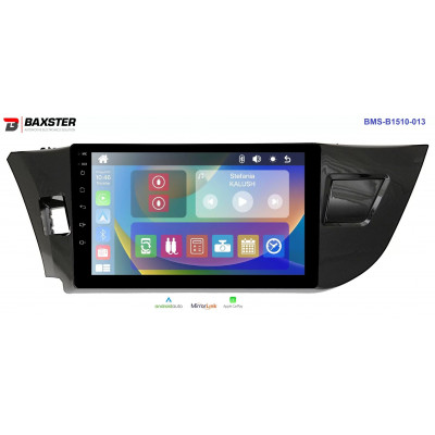 Штатна магнітола Baxster ВМS-B1510-013 TOYOTA Corolla 13-16 глянец