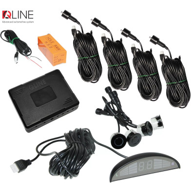 Парктронік Qline ParkSense Smart 4 чорний