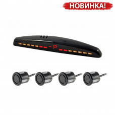Паркувальний радар на чотири датчики Cyclone SV-4M Black