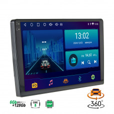 Універсальна штатна магнітола Decker D10-002 6x128Gb 8-Core DSP 360 2K 10”