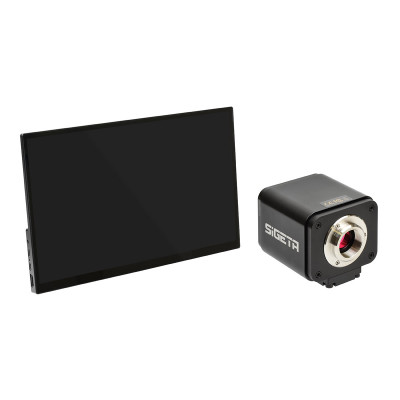 Камера для мікроскопа SIGETA MCAM4K-PRO + екран Displayer HD Touch 13.3" HDMI + Безкоштовна доставка