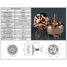 Двигун AirBot Mr. Copper 2306 2400KV 3-5S для мультикоптерів Двигун AirBot Mr. Copper 2306 2400KV 3-5S для мультикоптерів
