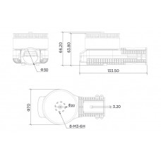 Комбо мотор Hobbywing Xrotor X6 PLUS із регулятором без пропелера (CCW)