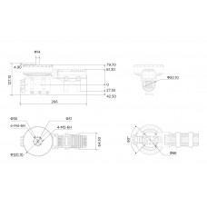 Комбо мотор Hobbywing Xrotor X11 14S з регулятором без пропелера (CCW)