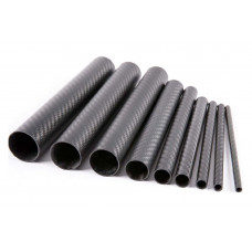 Трубка карбонова Sunlike 25x21x1000мм (3K Plain Matte)