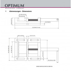 Верстатні лещата Optimum BME 120