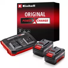 Стартовий набір Einhell PXC Starter Kit (АКБ 2x3.0Ah + ЗП Twincharger Kit 3 A)