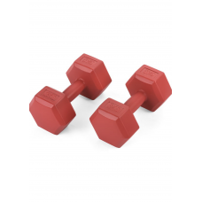 Гантелі для фітнесу композитні Gymtek 2х3кг червоний
