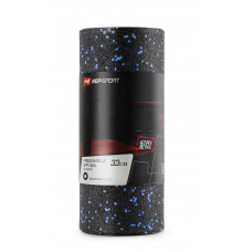 Роллер масажер (валик, ролик) гладкий Hop-Sport EPP 33см HS-P033YG чорно-синій