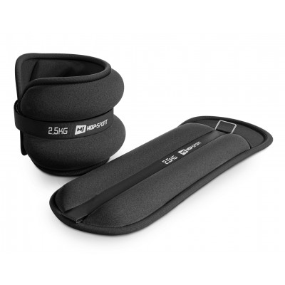 Обважнювачі для ніг та рук Hop-Sport HS-S005WB 2х2,5кг чорні
