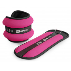 Обважнювачі для ніг та рук Hop-Sport HS-S001WB 2х0,5кг рожеві