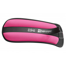 Обважнювачі для ніг та рук Hop-Sport HS-S001WB 2х0,5кг рожеві