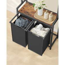 Кошик для білизни Leobert Moro 92л з вішалкою в стилі Loft