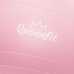 Фітбол Queenfit 65см світло-рожевий + насос