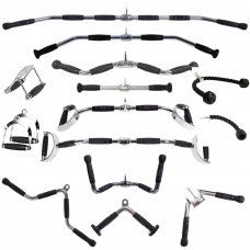 Набір ручок для тяги York Fitness (15 предметів) Набір ручок для тяги York Fitness (15 предметів)