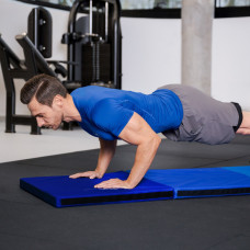 Мат гімнастичний твердий Gymtek 5см темно-синій