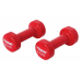 Гантелі для фітнесу вінілові круглі York Fitness 2х2,5кг червоний